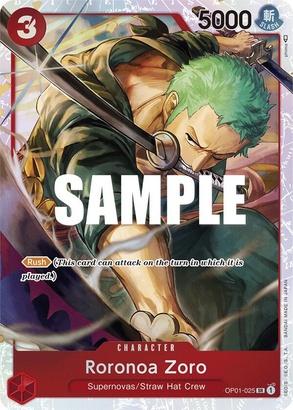 Roronoa Zoro - OP01-025 (Ultra Deck: The Three Captains) - One Piece Card Game