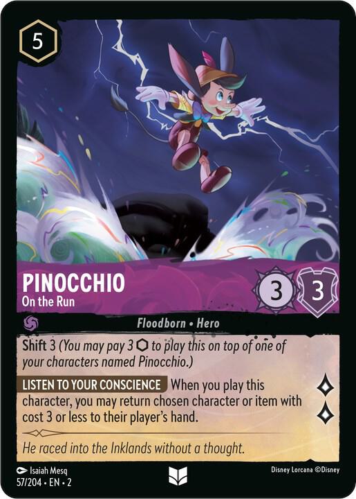 Pinocchio - On the Run - Disney Lorcana