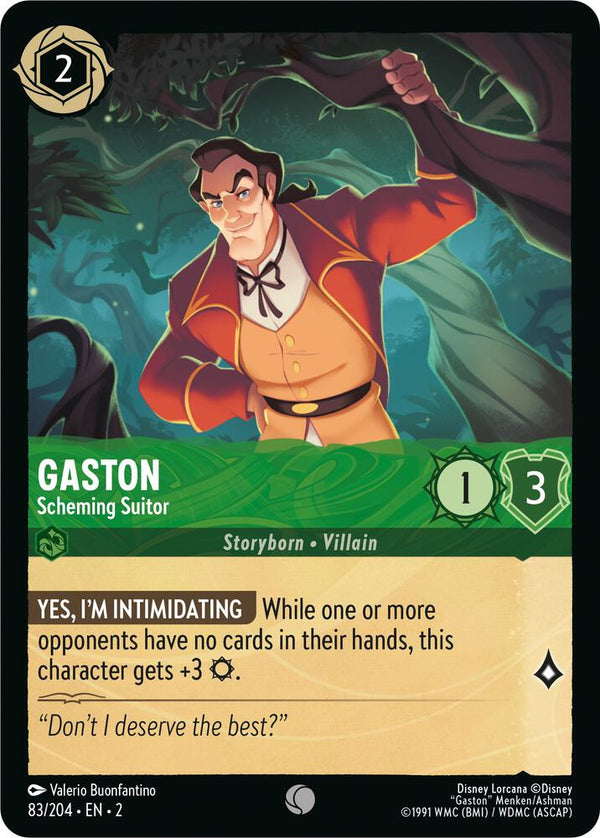 Gaston - Scheming Suitor - Disney Lorcana