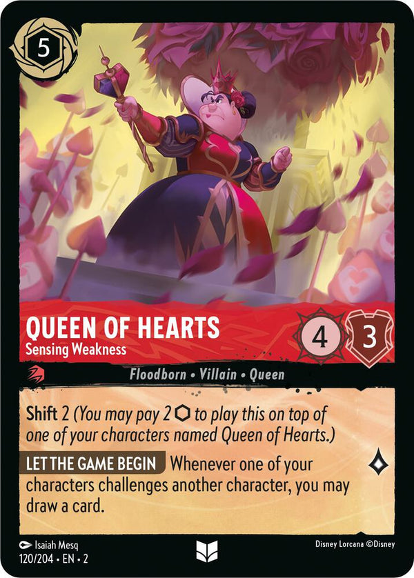 Queen of Hearts - Sensing Weakness - Disney Lorcana