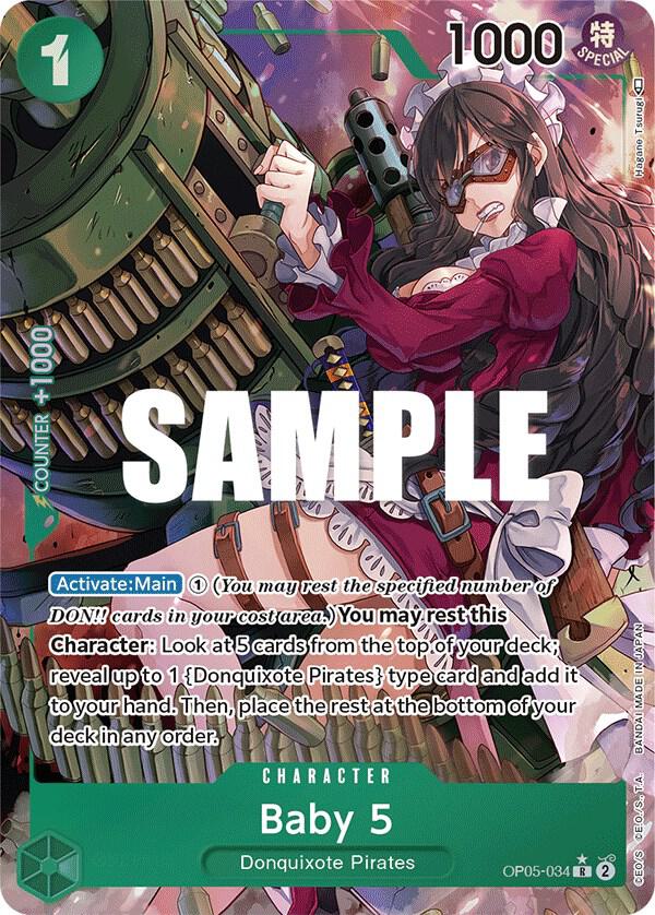 Baby 5 (034) (Alternate Art) - One Piece Card Game