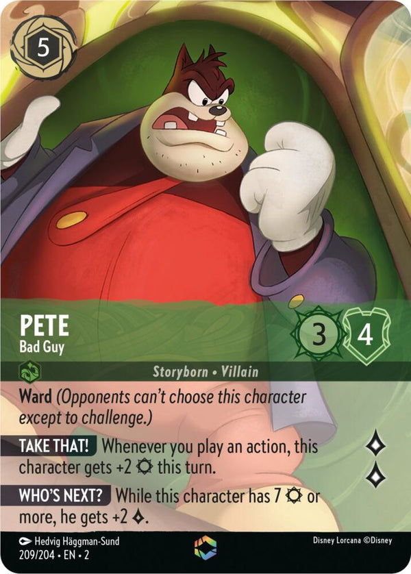 Pete - Bad Guy (Enchanted) - Disney Lorcana