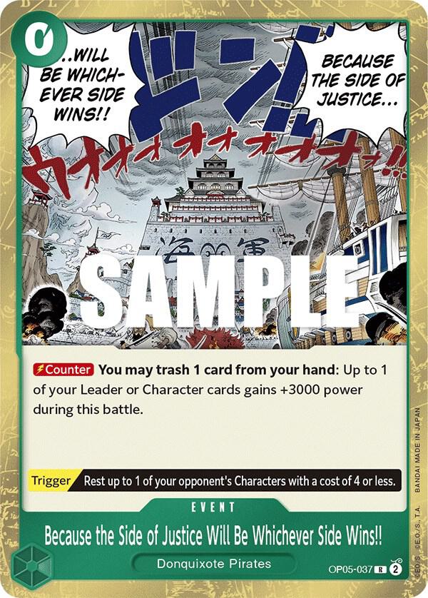 Because the Side of Justice Will Be Whichever Side Wins!! - One Piece Card Game