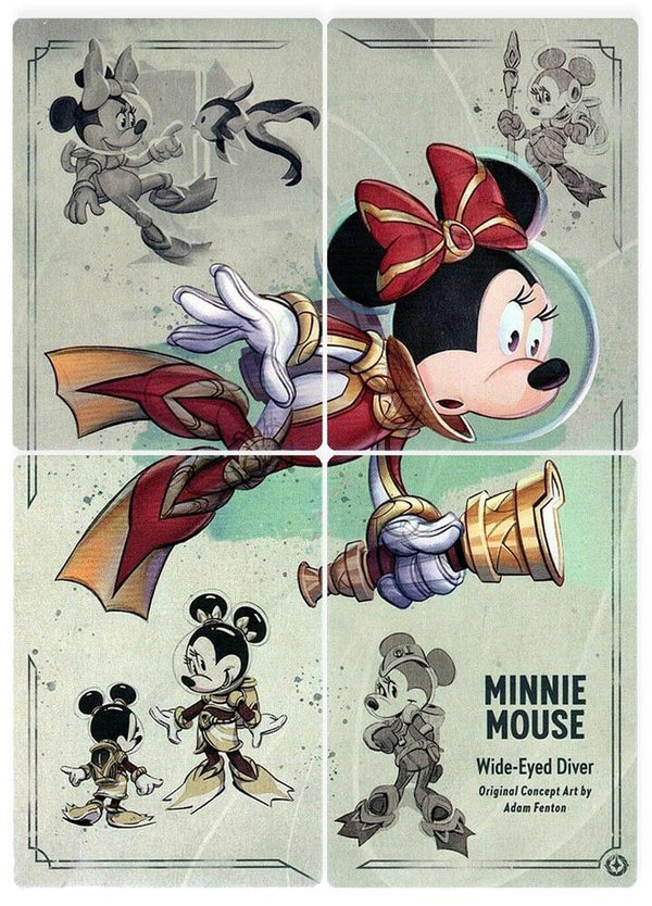 Minnie Mouse - Wide-Eyed Diver Puzzle Insert (Set of 4) - Disney Lorcana