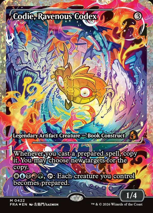 Codie, Ravenous Codex (Showcase) (Fracture Foil) (FRA 422) - Magic: The Gathering