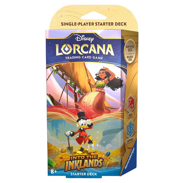 Disney Lorcana: Into the Inklands Starter Deck (Ruby & Sapphire) - Disney Lorcana