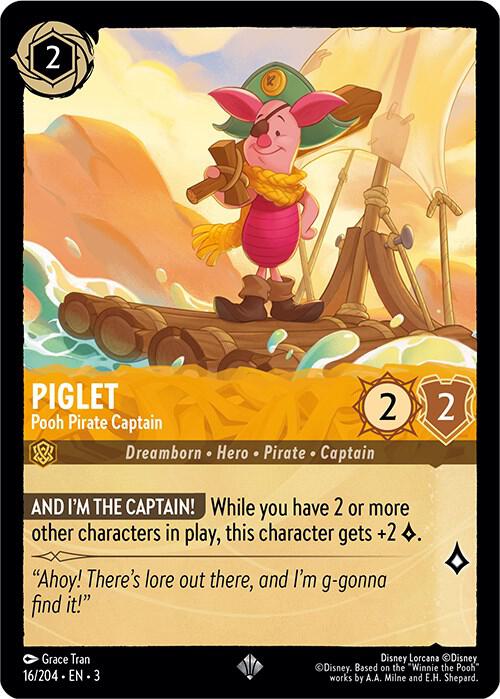 Piglet - Pooh Pirate Captain - Disney Lorcana