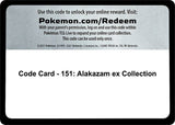 Code Card - 151: Alakazam ex Collection - Pokémon