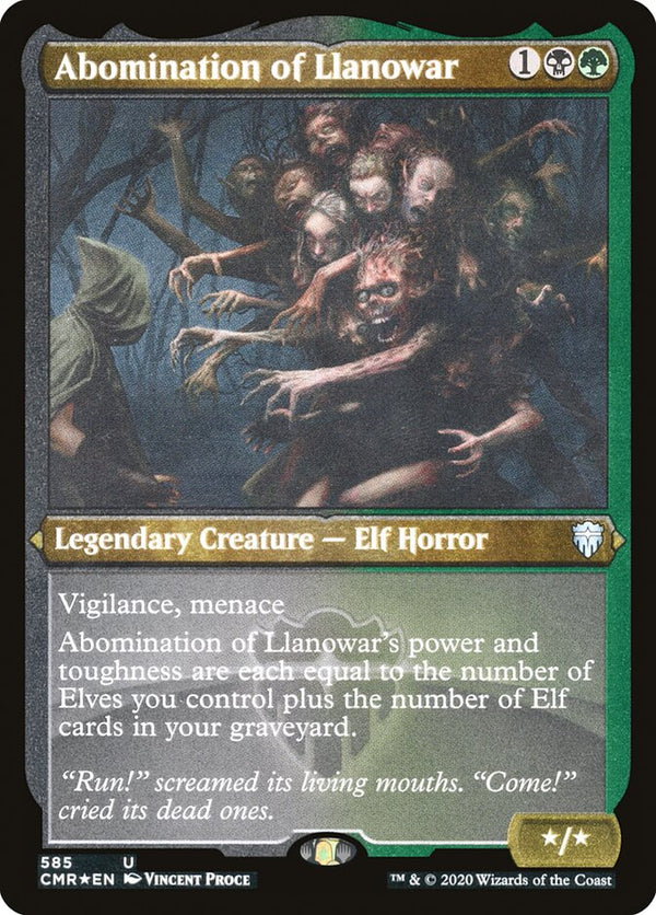 Abomination of Llanowar (Foil Etched) - Magic: The Gathering