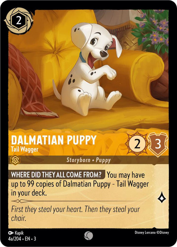 Dalmatian Puppy - Tail Wagger (4a/204) - Disney Lorcana