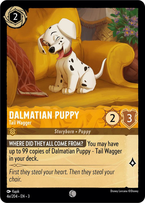 Dalmatian Puppy - Tail Wagger (4e/204) - Disney Lorcana