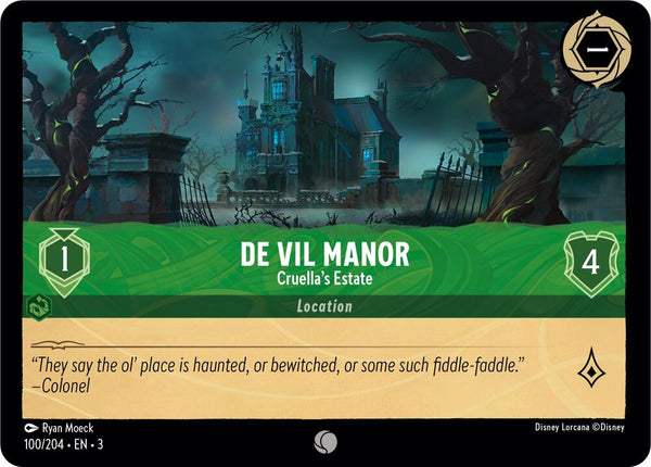 De Vil Manor - Cruella's Estate - Disney Lorcana