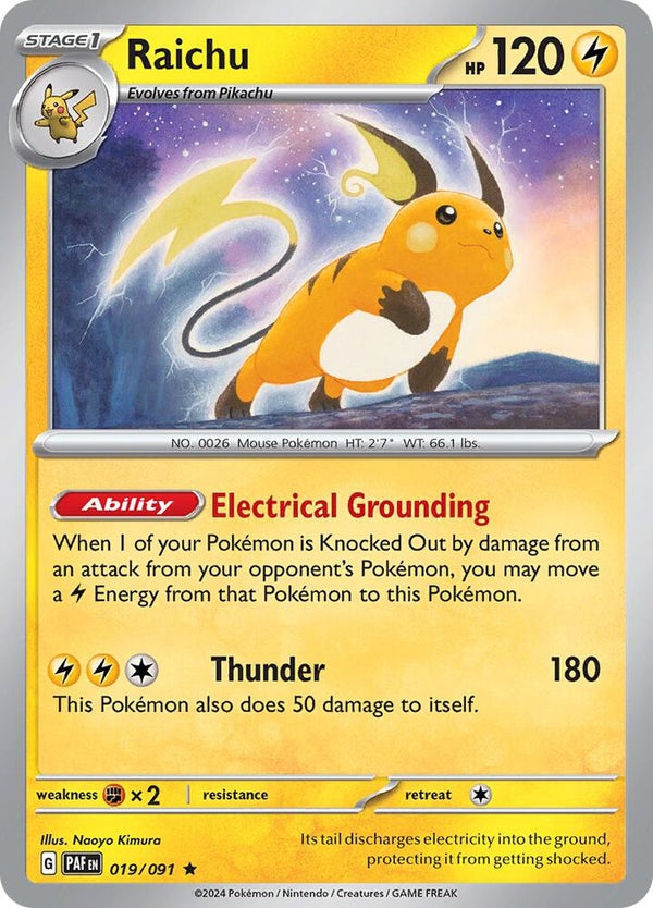 Raichu - 019/091 - Pokémon