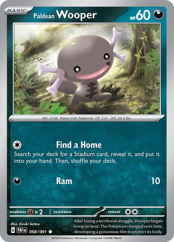 Paldean Wooper - 058/091 - Pokémon
