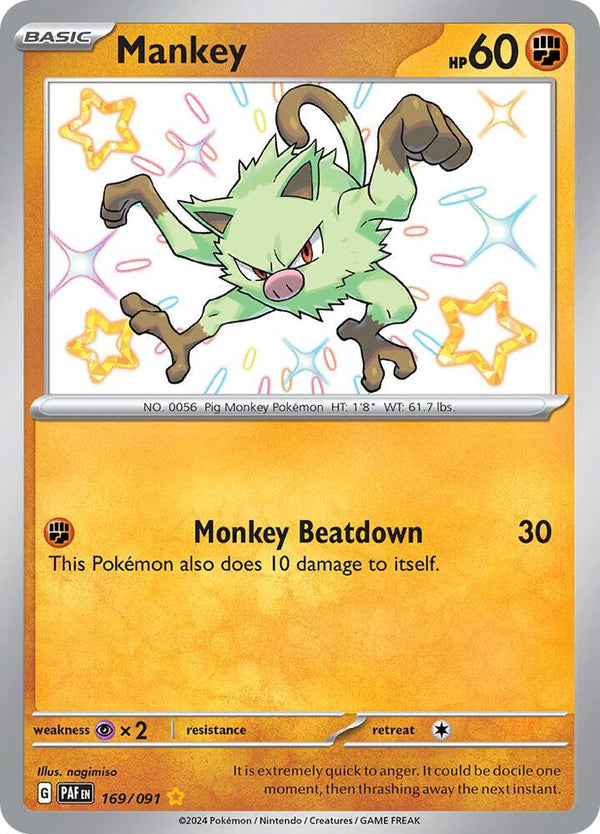 Mankey - 169/091 - Pokémon