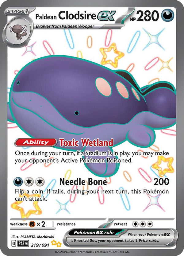 Paldean Clodsire ex - 219/091 - Pokémon