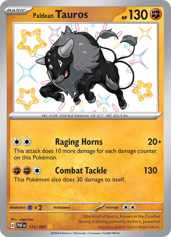 Paldean Tauros - 172/091 - Pokémon