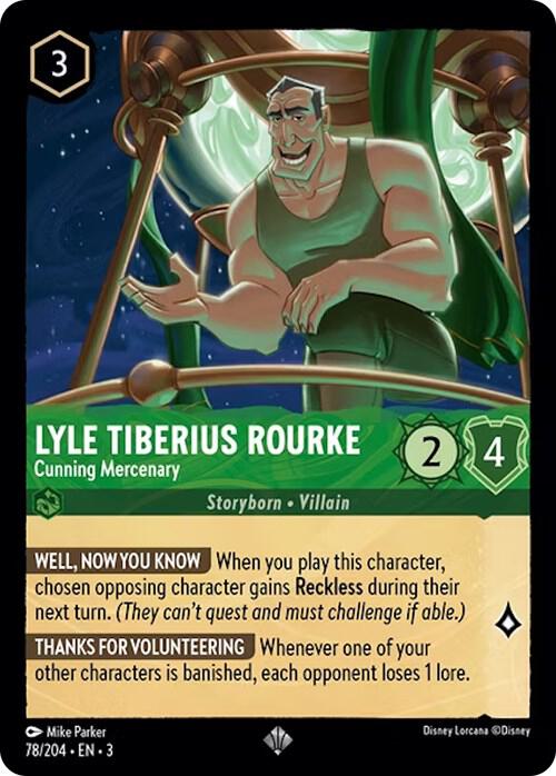 Lyle Tiberius Rourke - Cunning Mercenary - Disney Lorcana