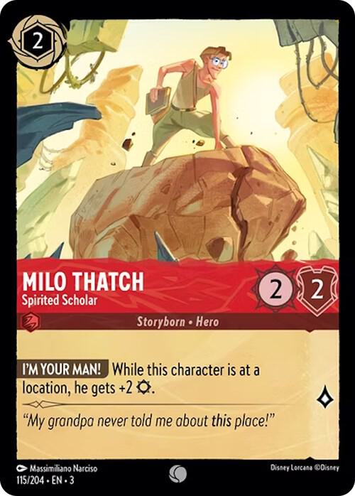 Milo Thatch - Spirited Scholar - Disney Lorcana