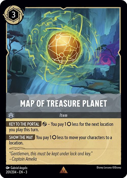 Map of Treasure Planet - Disney Lorcana
