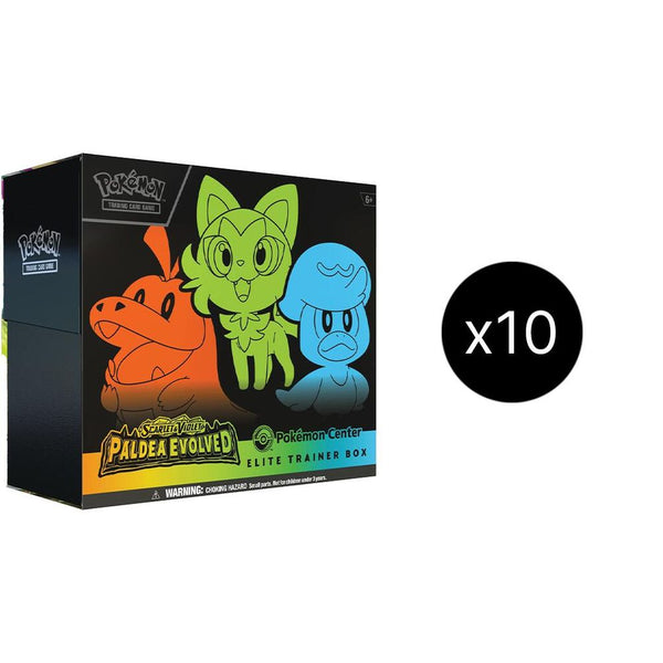 Paldea Evolved Pokemon Center Elite Trainer Box (Exclusive) Case - Pokémon
