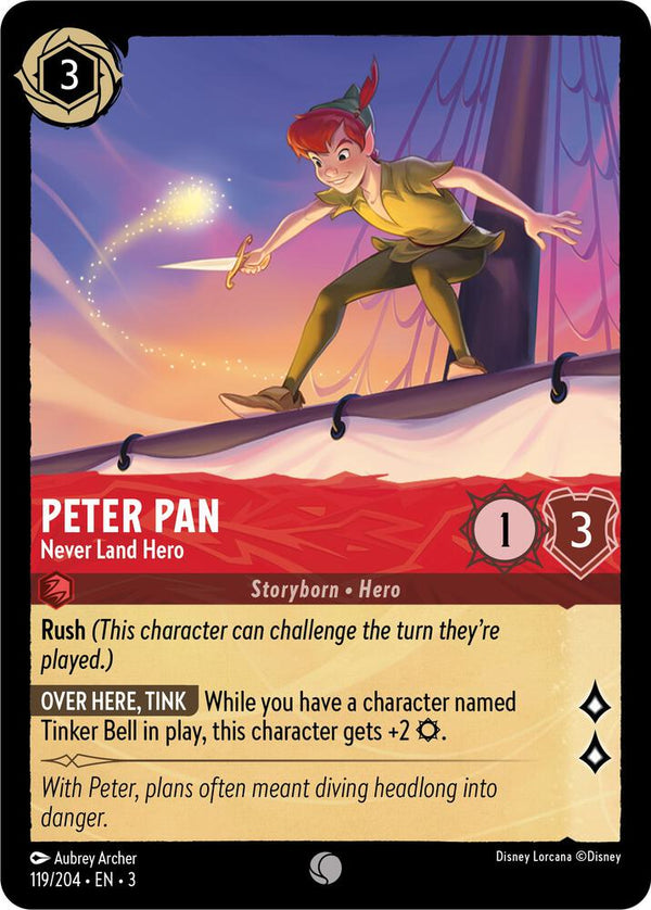 Peter Pan - Never Land Hero - Disney Lorcana
