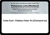 Code Card - Paldean Fates Tin [Charizard ex] - Pokémon
