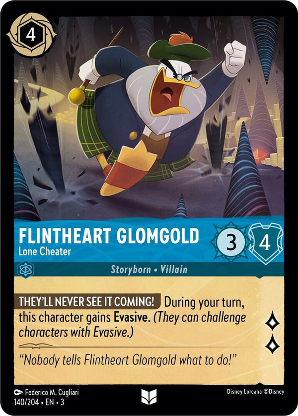 Flintheart Glomgold - Lone Cheater - Disney Lorcana