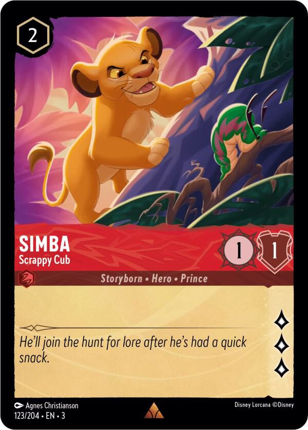 Simba - Scrappy Cub - Disney Lorcana