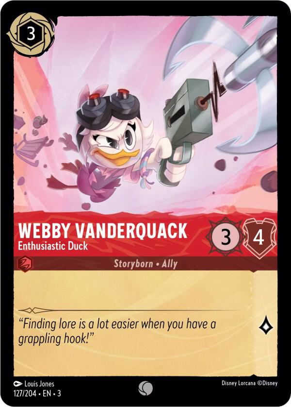 Webby Vanderquack - Enthusiastic Duck - Disney Lorcana