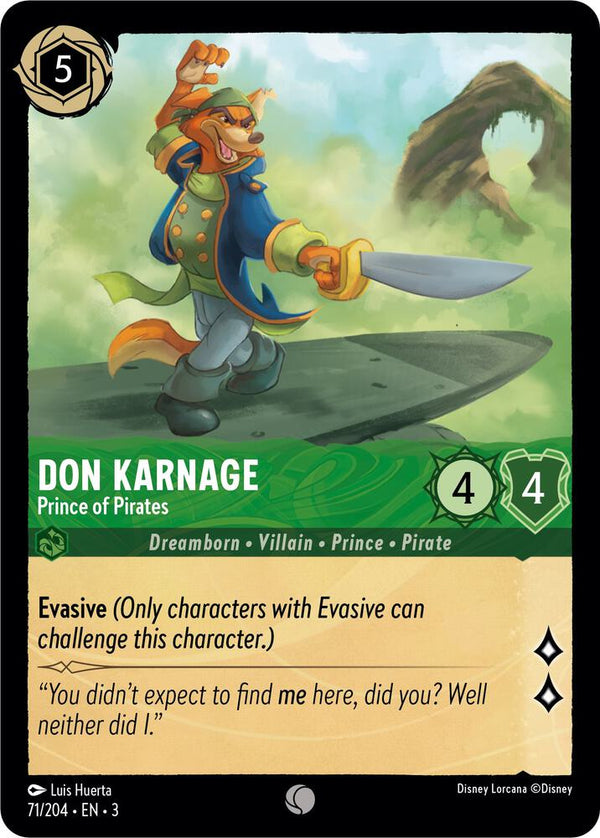 Don Karnage - Prince of Pirates - Disney Lorcana