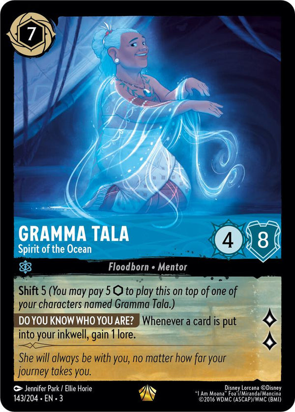 Gramma Tala - Spirit of the Ocean - Disney Lorcana