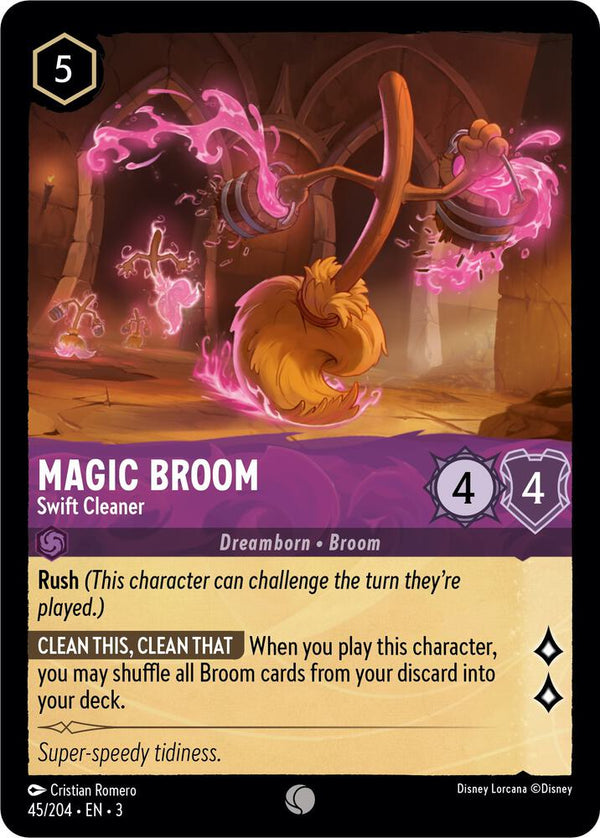 Magic Broom - Swift Cleaner - Disney Lorcana