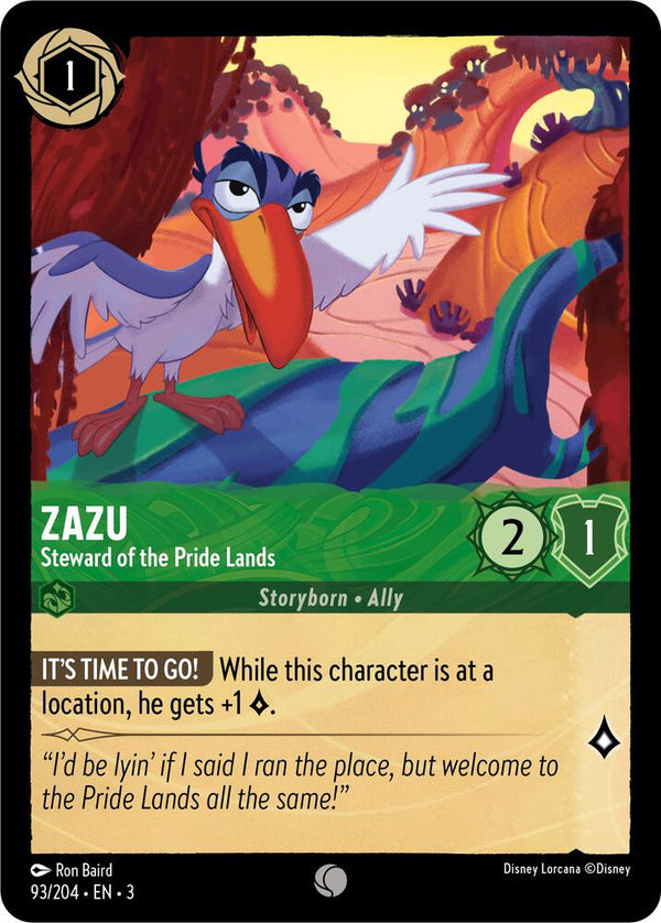 Zazu - Steward of the Pride Lands - Disney Lorcana