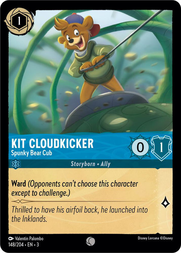 Kit Cloudkicker - Spunky Bear Cub - Disney Lorcana