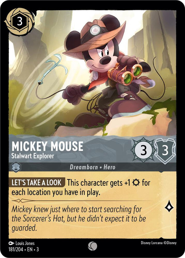 Mickey Mouse - Stalwart Explorer - Disney Lorcana