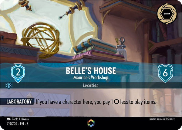 Belle's House - Maurice's Workshop (Enchanted) - Disney Lorcana