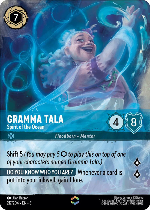 Gramma Tala - Spirit of the Ocean (Enchanted) - Disney Lorcana