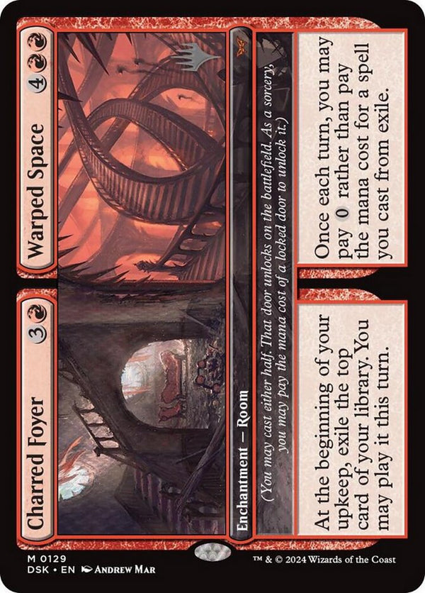 Charred Foyer // Warped Space - Magic: The Gathering