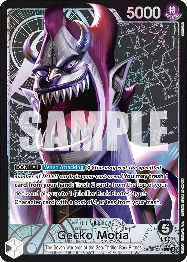 Gecko Moria (080) (Alternate Art) - One Piece Card Game