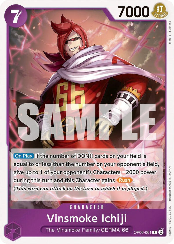 Vinsmoke Ichiji (061) - One Piece Card Game