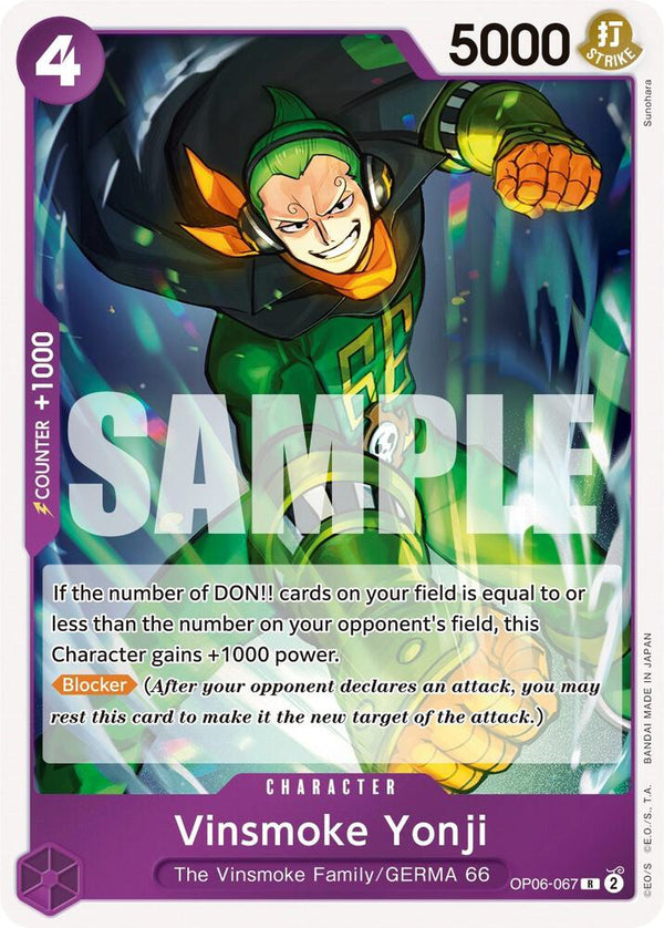 Vinsmoke Yonji (067) - One Piece Card Game