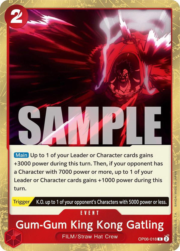 Gum-Gum King Kong Gatling - One Piece Card Game