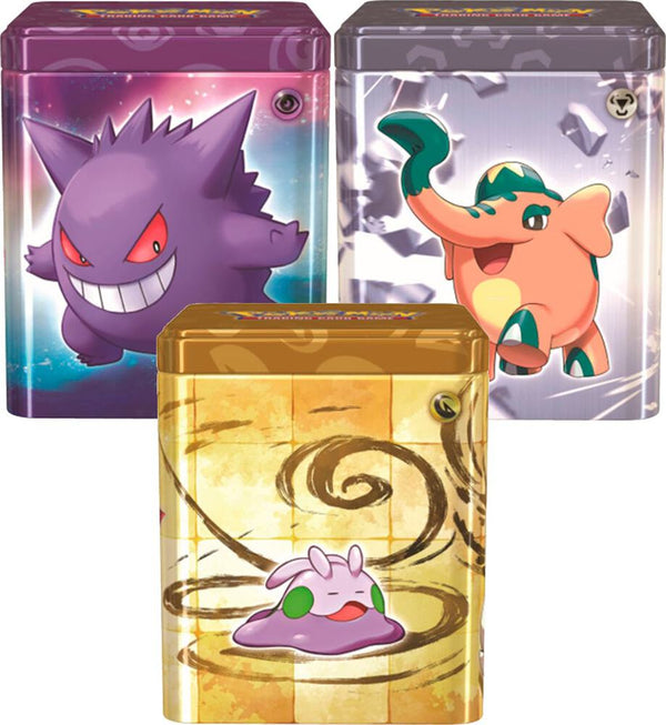 Pokemon Stacking Tins [Set of 3] (Psychic, Metal, and Dragon) - Pokémon