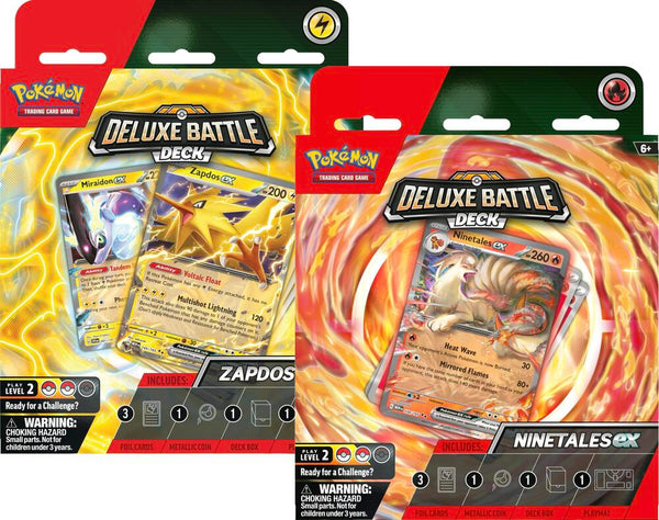 Deluxe Battle Deck: Zapdos ex/Ninetales ex [Set of 2] - Pokémon