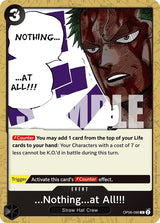 ...Nothing...at All!!! - One Piece Card Game