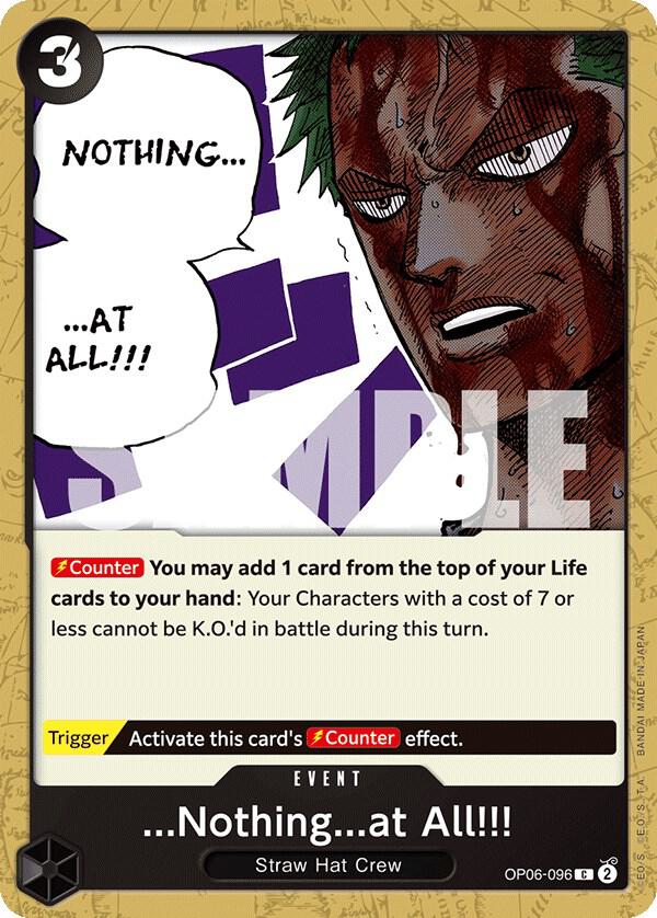 ...Nothing...at All!!! - One Piece Card Game