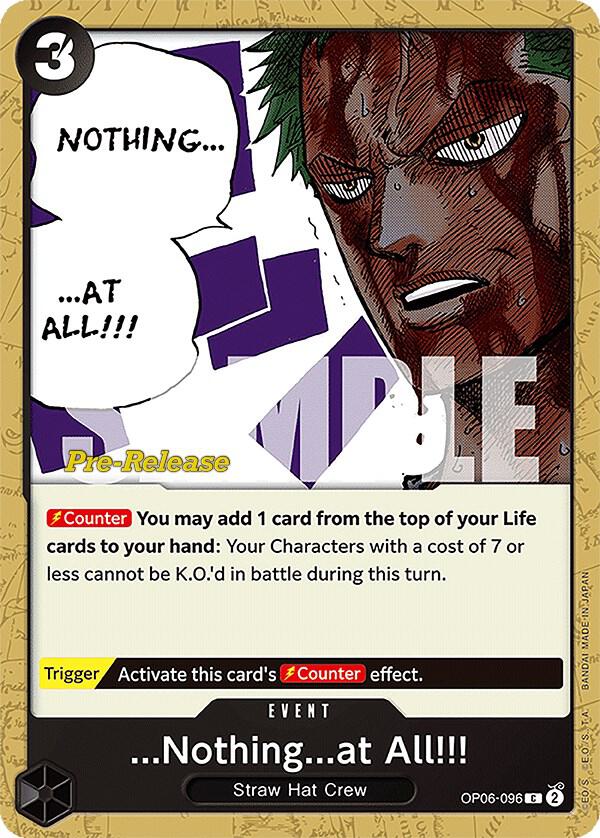 ...Nothing...at All!!! - One Piece Card Game