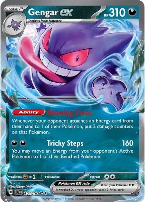 Gengar ex - 104/162 - Pokémon