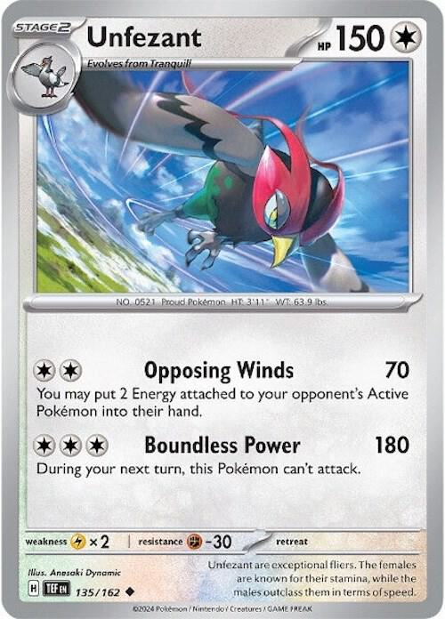 Unfezant - Pokémon